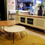 מזנון וזוג שולחנות לסלון ראם 8064